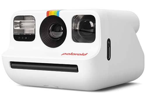 Polaroid Go Gen 2 en color blanco vista de perfil