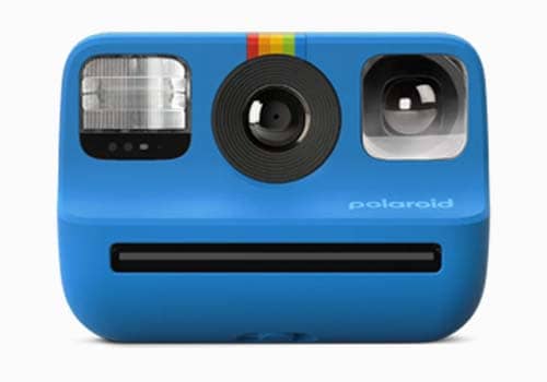 Polaroid Go Gen 2 en color azul vista frontal