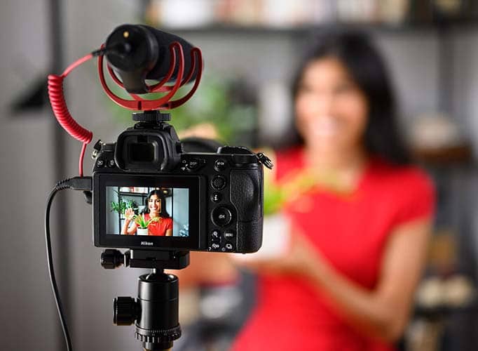 Grabando con la Nikon Z6 II Cámara Digital sin espejo vista posterior