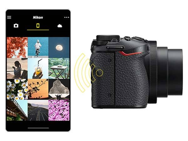 Conexión inalámbrica de la Nikon Z30 Cámara Digital con un smartphone