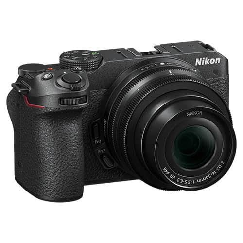 Nikon Z30 Cámara Digital sin espejo con lente 16-50mm vista de perfil