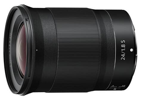 Objetivo Nikon NIKKOR Z 24mm f/1.8 S vista de perfil