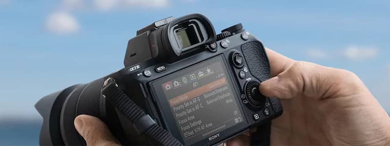 Menu de configuración de la cámara Sony a7 III