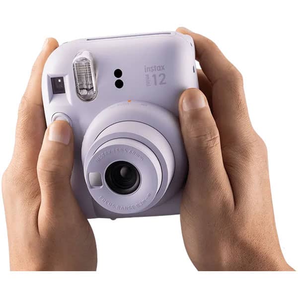 Instax Mini 12 lila Cámara de Película Instantánea vista frontal