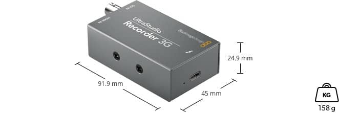 UltraStudio Recorder 3G dimensiones