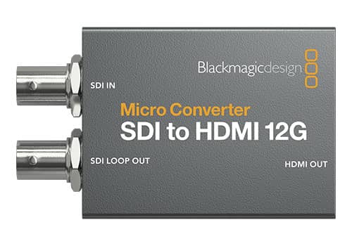 Micro Converter SDI a HDMI 12G vista frontal