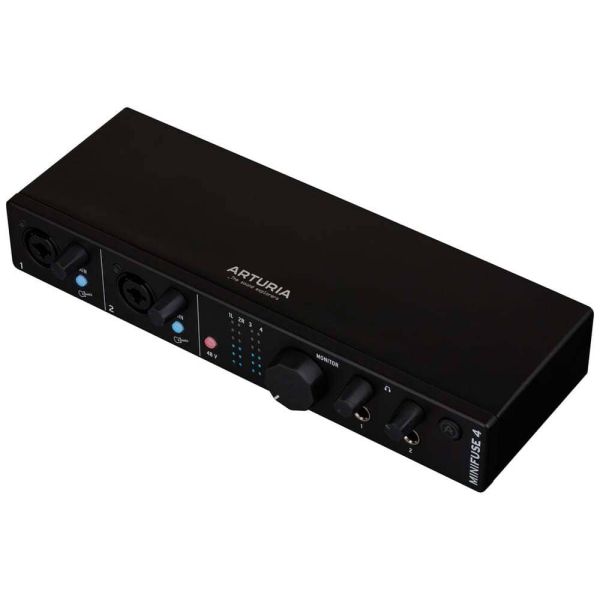 Arturia MiniFuse 4 Interfaz 4x4 USB Type-C Audio/MIDI (Negro)