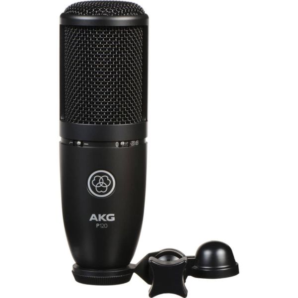 AKG P120 Micrófono de Condensador Cardioide (negro)