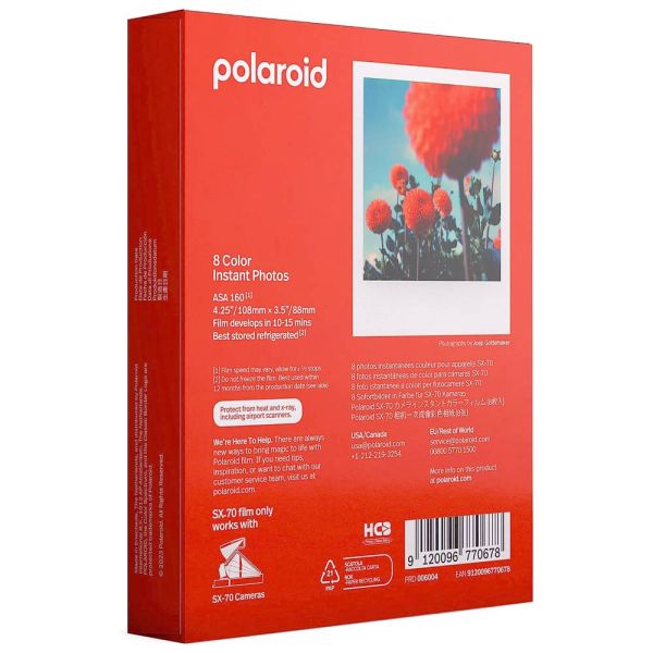 Polaroid Color SX-70 Película Instantánea (8 exp)