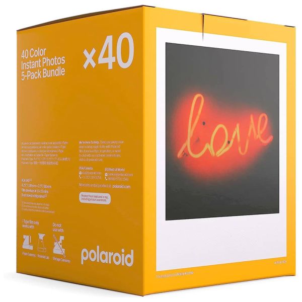 Polaroid Color i-Type Película Instantánea (5-Pack, 40 exp)
