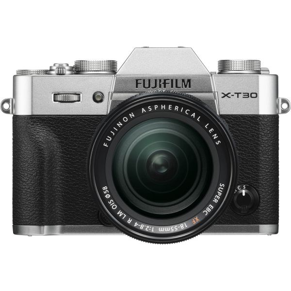 Fujifilm X-T30 Cámara Digital Mirrorless con lente 18-55 mm (Plateada)