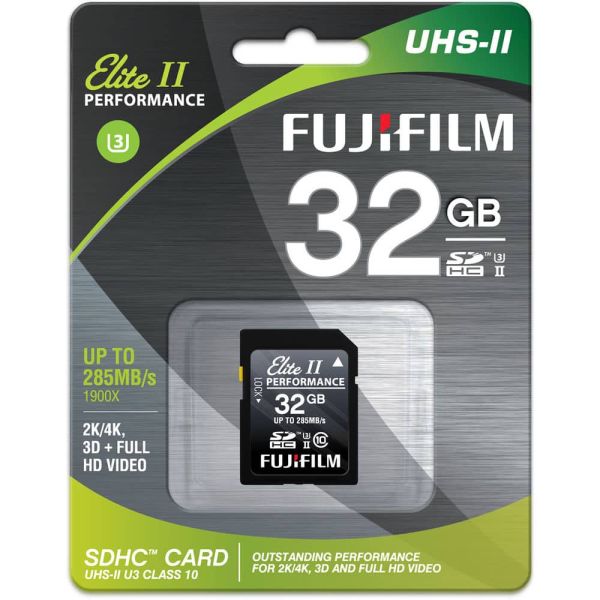 FUJIFILM Elite II Performance Tarjeta de memoria UHS-II de 32 GB