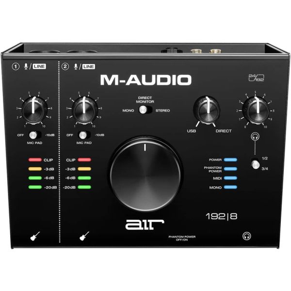 M-Audio AIR 192|8 Interfaz de audio/MIDI 2x4 USB Type-C