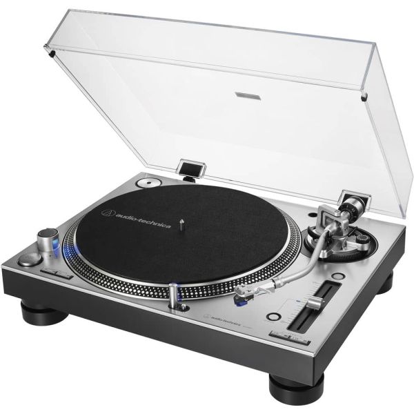 Audio-Technica AT-LP140XP Tornamesa profesional para DJ Direct Drive (Silver)