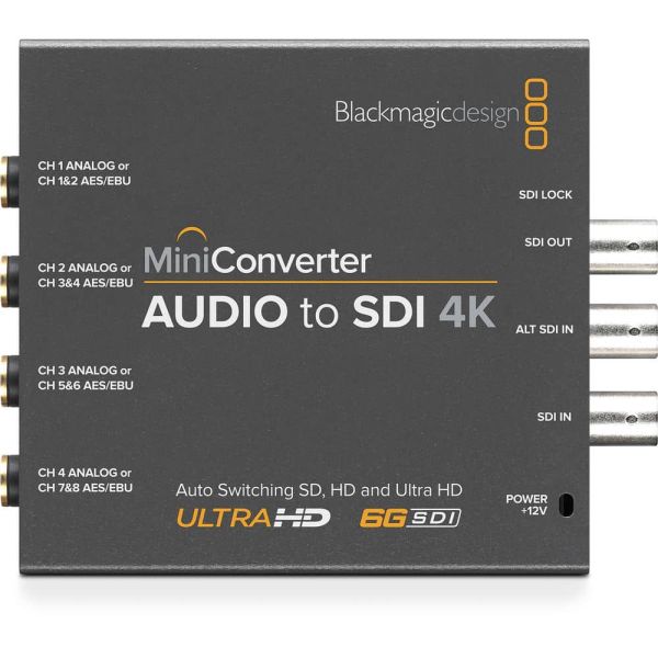 Blackmagic Design Mini Convertidor Audio a SDI 4K