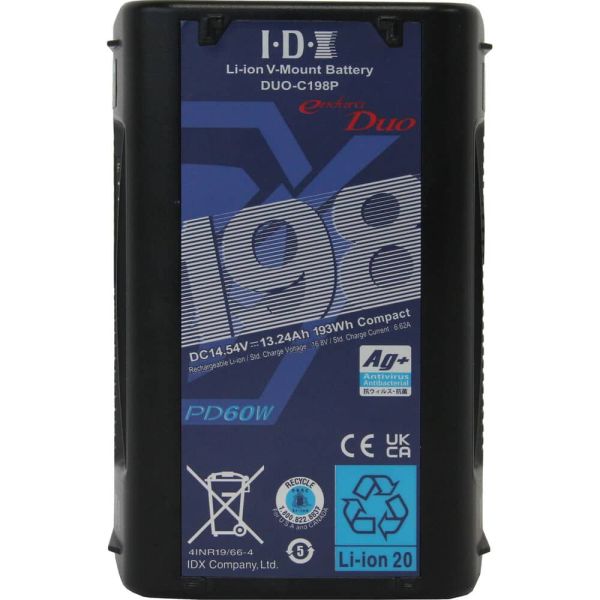 IDX DUO-C198P de 193Wh Batería de iones de litio de alta carga