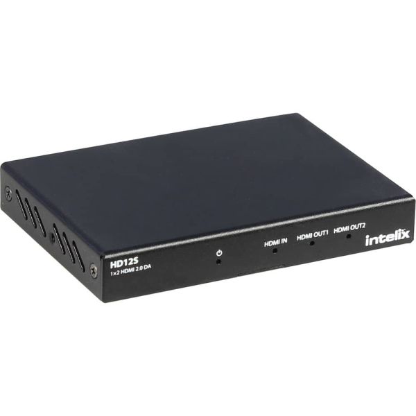 Intelix 1x2 HDMI 2.0 Distribuidor amplificado con 18 Gb/s, 4K60, 4:4:4 y soporte HDR