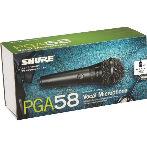 Shure PGA58 Microfono de Mano Para Presentaciones en Vivo