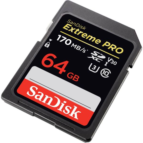 SanDisk Tarjeta de Memoria 64GB Extreme PRO SDXC UHS-I