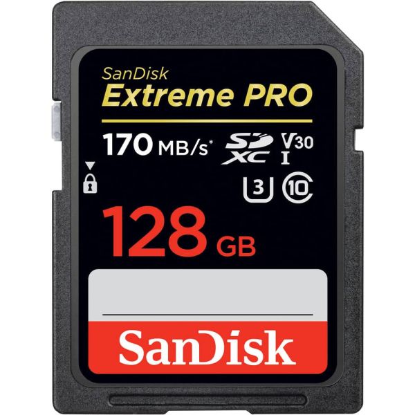 SanDisk Tarjeta de Memoria 128GB Extreme PRO SDXC UHS-I