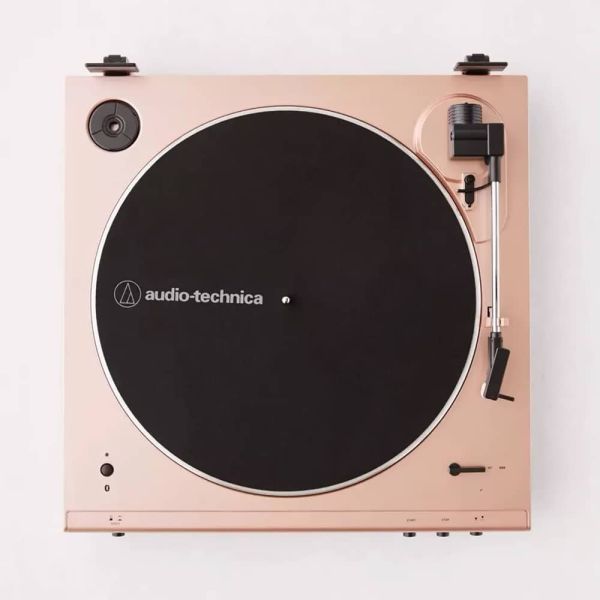 Audio-Technica AT-LP60XBT Tornamesa estéreo con Bluetooth (Pink Gold) Edición Limitada