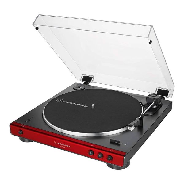Audio-Technica AT-LP60XBT Tornamesa estéreo con Bluetooth (Rojo)