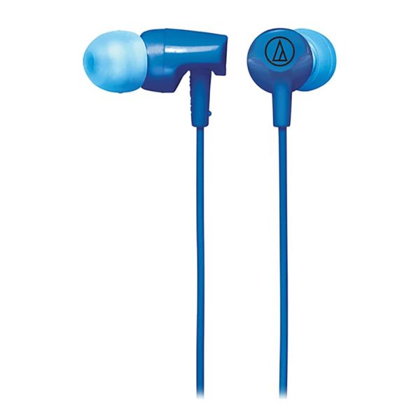 Audio-Technica Consumer ATH-CLR100isBL Auriculares In-Ear SonicFuel® con micrófono y control en línea (Azul)