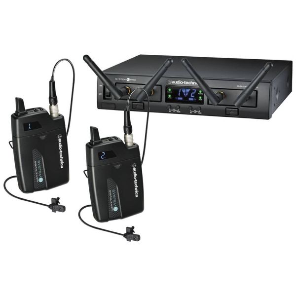 Audio-Technica ATW-1311/L Sistema digital de micrófono inalámbrico de solapa de dos canales (2.4 GHz)