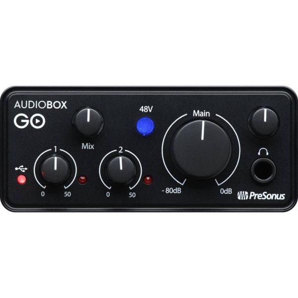 PreSonus AudioBox GO Interfaz de audio Ultracompacta 2x2 USB-C