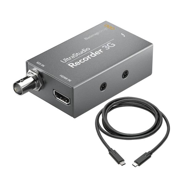 Blackmagic Design UltraStudio 3G Recorder con cable Tripp-Lite Thunderbolt 3