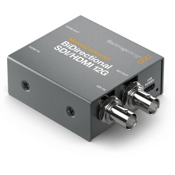 Blackmagic Design Micro Convertidor BiDirectional SDI/HDMI 12G con fuente de alimentación
