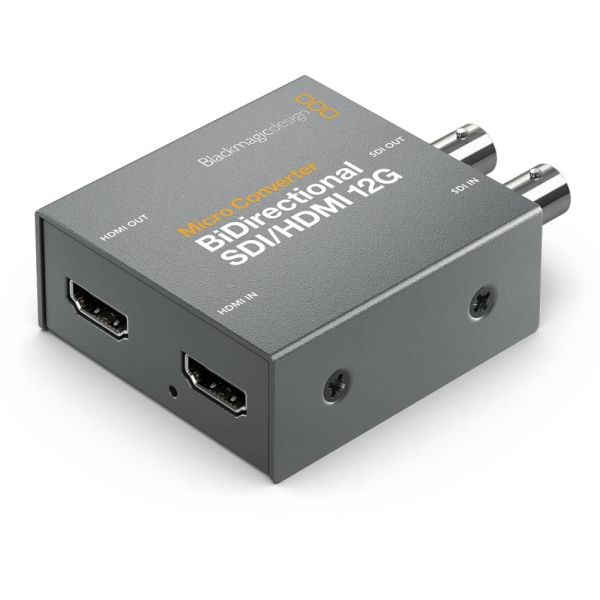 Blackmagic Design Micro Convertidor BiDirectional SDI/HDMI 12G con fuente de alimentación