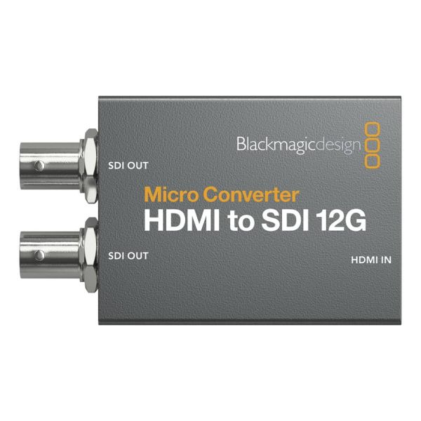 Blackmagic Design Micro Convertidor HDMI a SDI 12G con fuente de alimentación