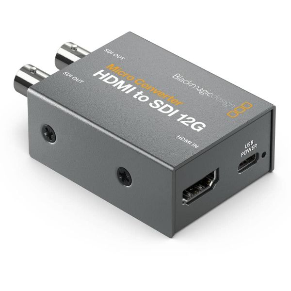 Blackmagic Design Micro Convertidor HDMI a SDI 12G con fuente de alimentación