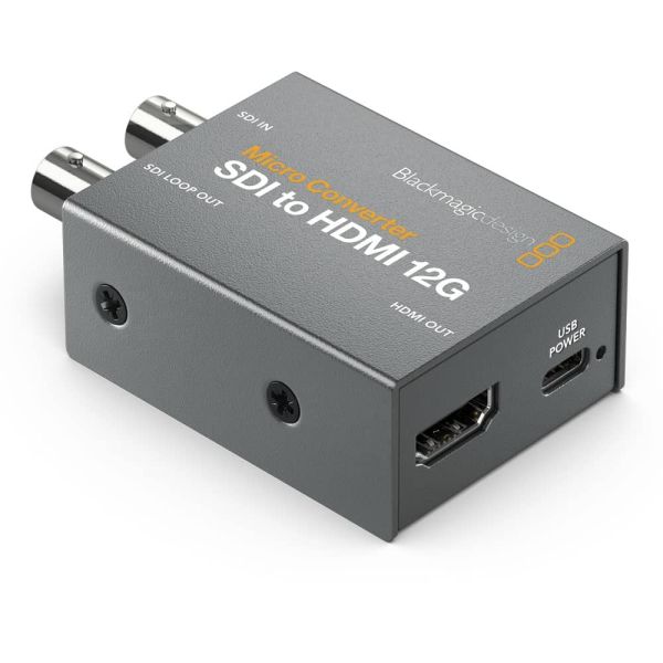 Blackmagic Design Micro Convertidor SDI a HDMI 12G con fuente de alimentación