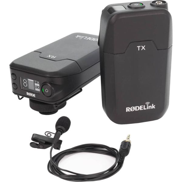 Rode RODELink Filmmaker Kit Sistema de micrófono de solapa inalámbrico montado en cámara digital (2.4 GHz)