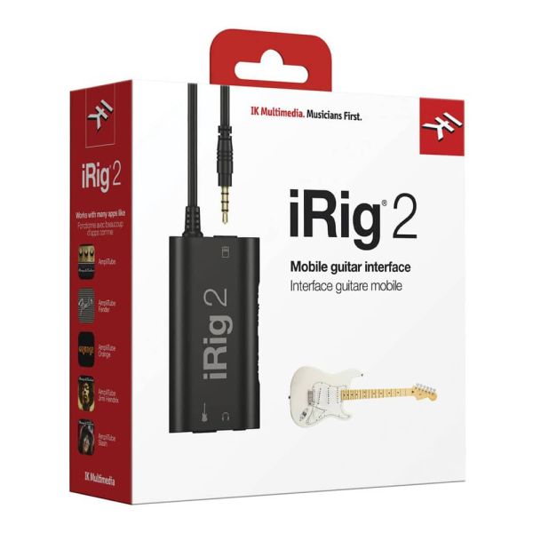 IK MULTIMEDIA Interfaz de Guitarra IRIG 2 para iPhone, iPad, iPod Touch, Mac y Android 