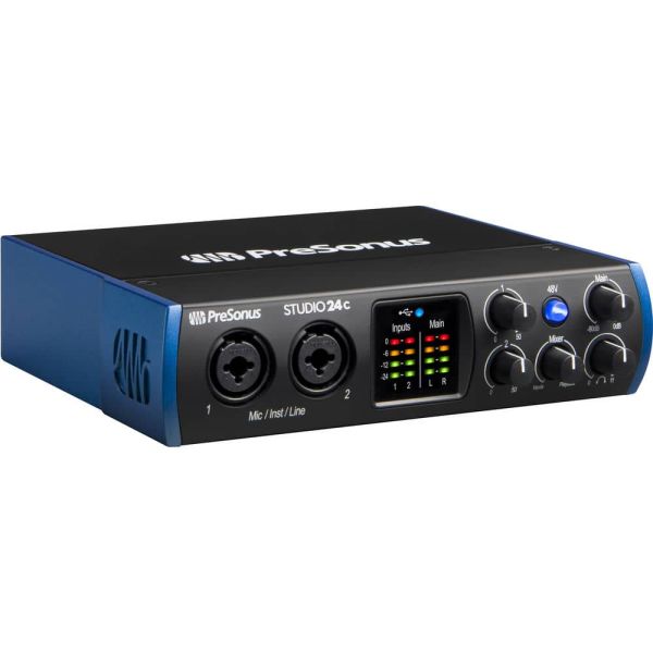 Presonus Studio 24C Interface 2x2 Audio/MIDI USB-C 