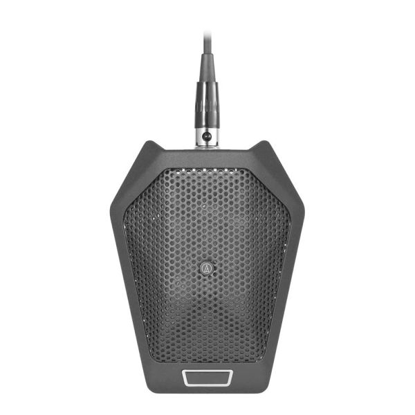 Audio-Technica U891Rb Micrófono de superficie cardioide con LED e interruptor local (negro)