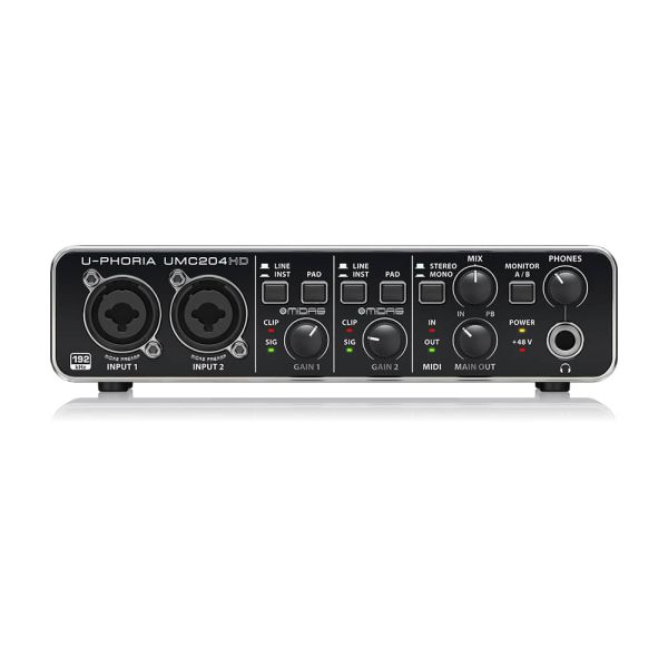 Behringer U-Phoria UMC204HD Interface 2x4 USB Audio/MIDI