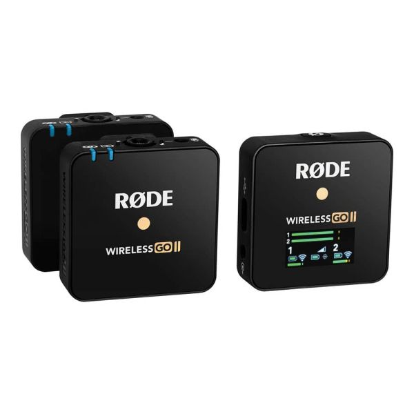 Rode Wireless GO II Sistema de micrófono inalámbrico digital compacto (2.4 GHz, negro)