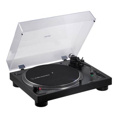  Audio-Technica at-LP140XP-BK - Tocadiscos profesionales para DJ  de accionamiento directo, color negro (renovado) : Instrumentos Musicales