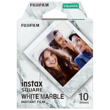 Película Instax Square White Marble Caja de 10 uds