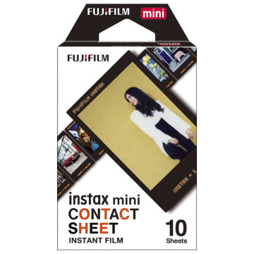 Caja de Instax Mini Contact Sheet Película Instantánea de 10 exposiciones