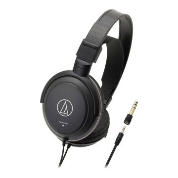 ATH-AVC200 Audífonos SonicPro vista de perfil con adaptador de 1/4"