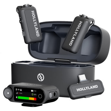 Sistema de Micrófonos de Solapa Hollyland LARK MAX 2 Combo para 2 personas