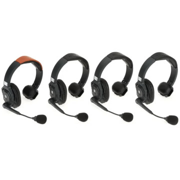 Hollyland Solidcom SE 4S (1.9 GHz) Un Auricular principal y tres auriculares secundarios