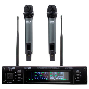 Pro DJ UHV-1722M Kit de Micrófonos Inalámbricos 