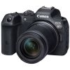 Cámara Canon EOS R7 con objetivo 18-150mm vista de perfil