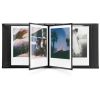 Álbum de fotos pequeño de Polaroid vista abierto